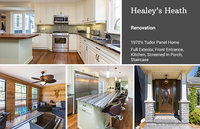 Healey exterior home, foyer and mudroom renovation by TimberCross Homes